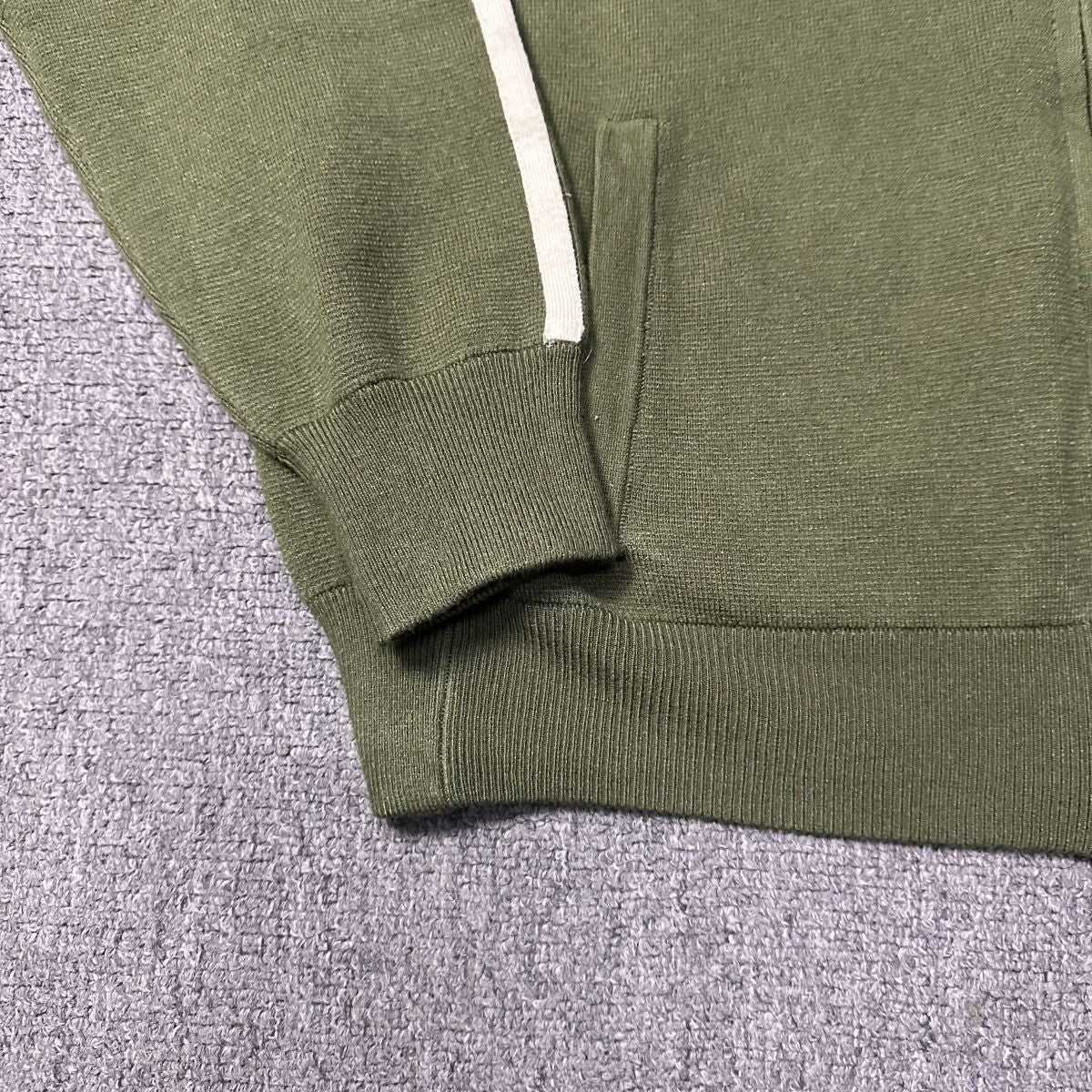 Corteiz Cream Knit Zip Up Fleece