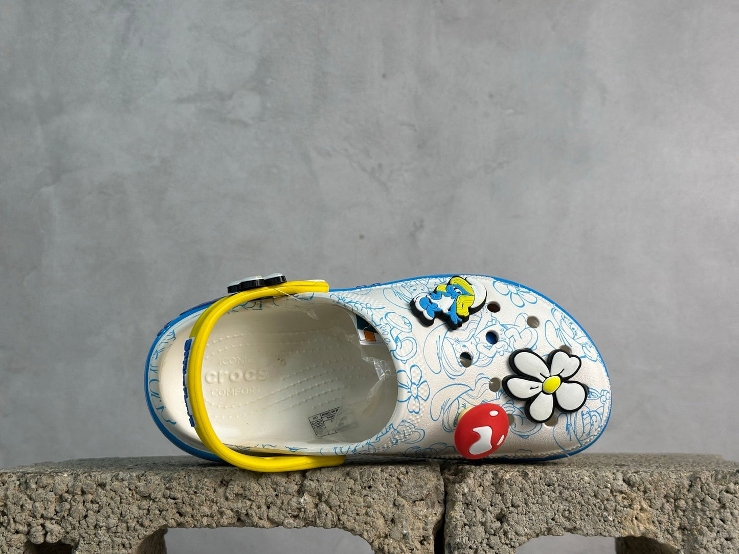 Zueco de plataforma Smurfs de Crocs