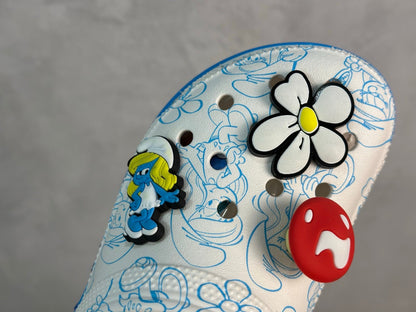 Zueco de plataforma Smurfs de Crocs