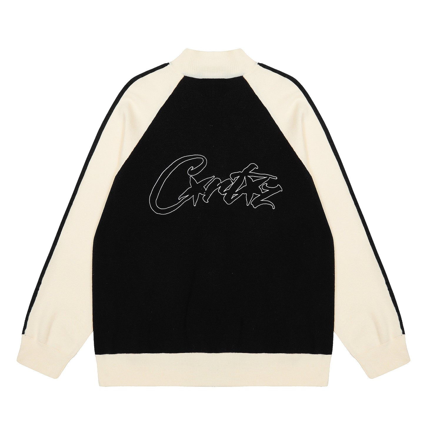 Corteiz Cream Knit Zip Up Fleece