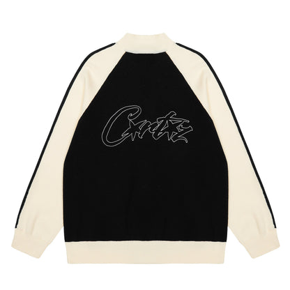 Corteiz Cream Knit Zip Up Fleece