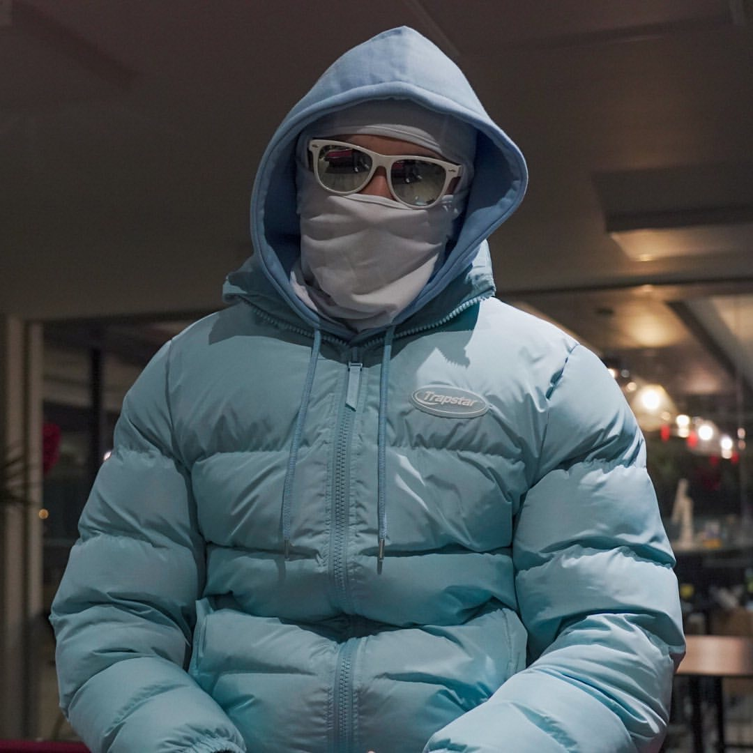 Trapstar Hyperdrive Puffer Jacket Ice Blue