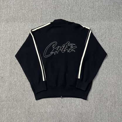 Corteiz Cream Knit Zip Up Fleece