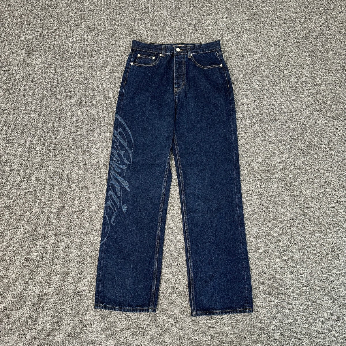 Corteiz Calça Jeans Blue Dark