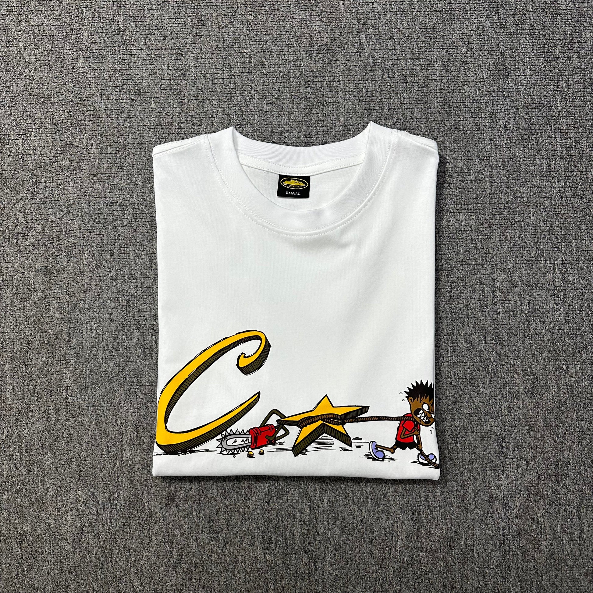 Corteiz Chainsaw Tee White