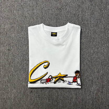 Corteiz Chainsaw Tee White