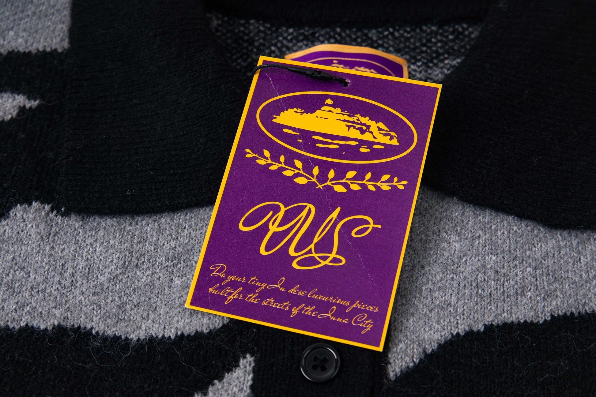 Corteiz Mohair Fuzzy Collar Sweater