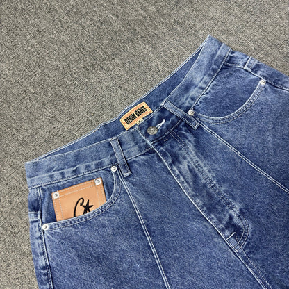 Short Corteiz in Denim Jeans