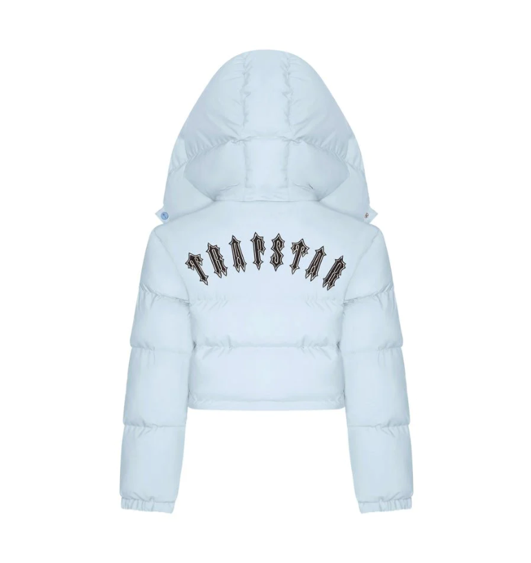 Trapstar Irongate Jacket Detachable Hood Baby Blue