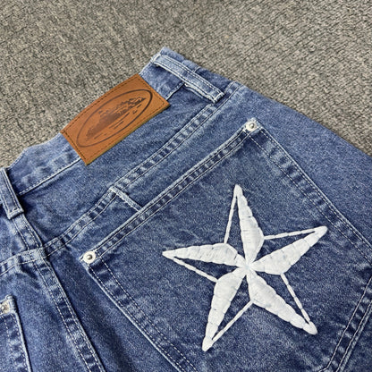Short Corteiz in Denim Jeans