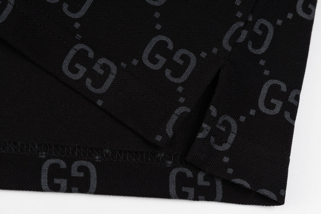 Polo Gucci in Cotone Nero