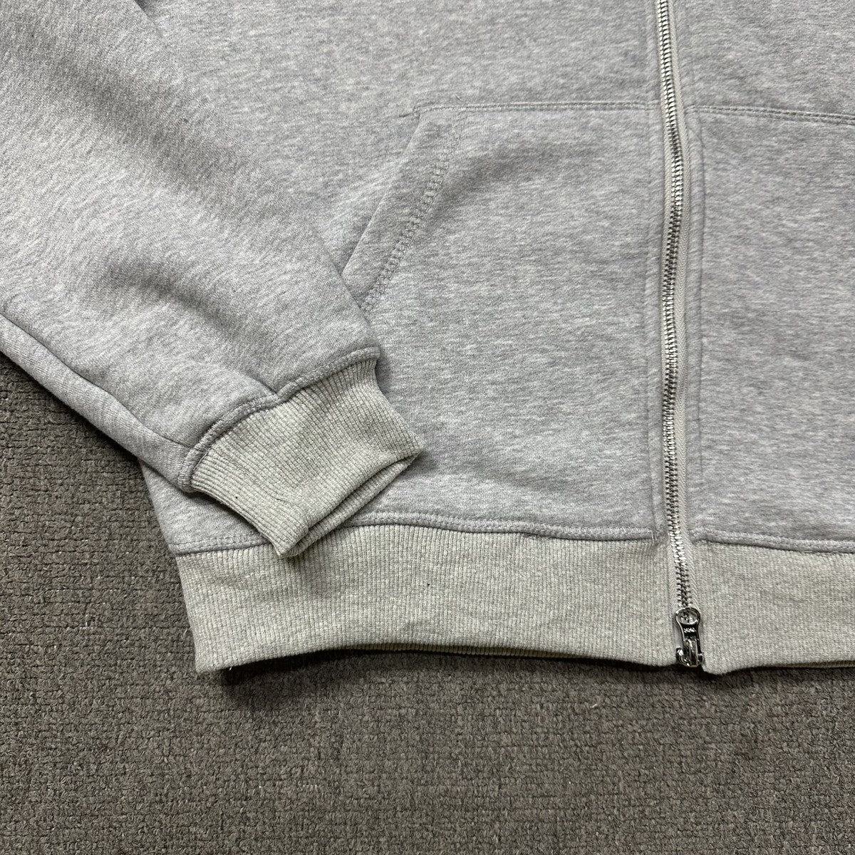 Corteiz HMP Thermal Zip Up Gray Hoodie