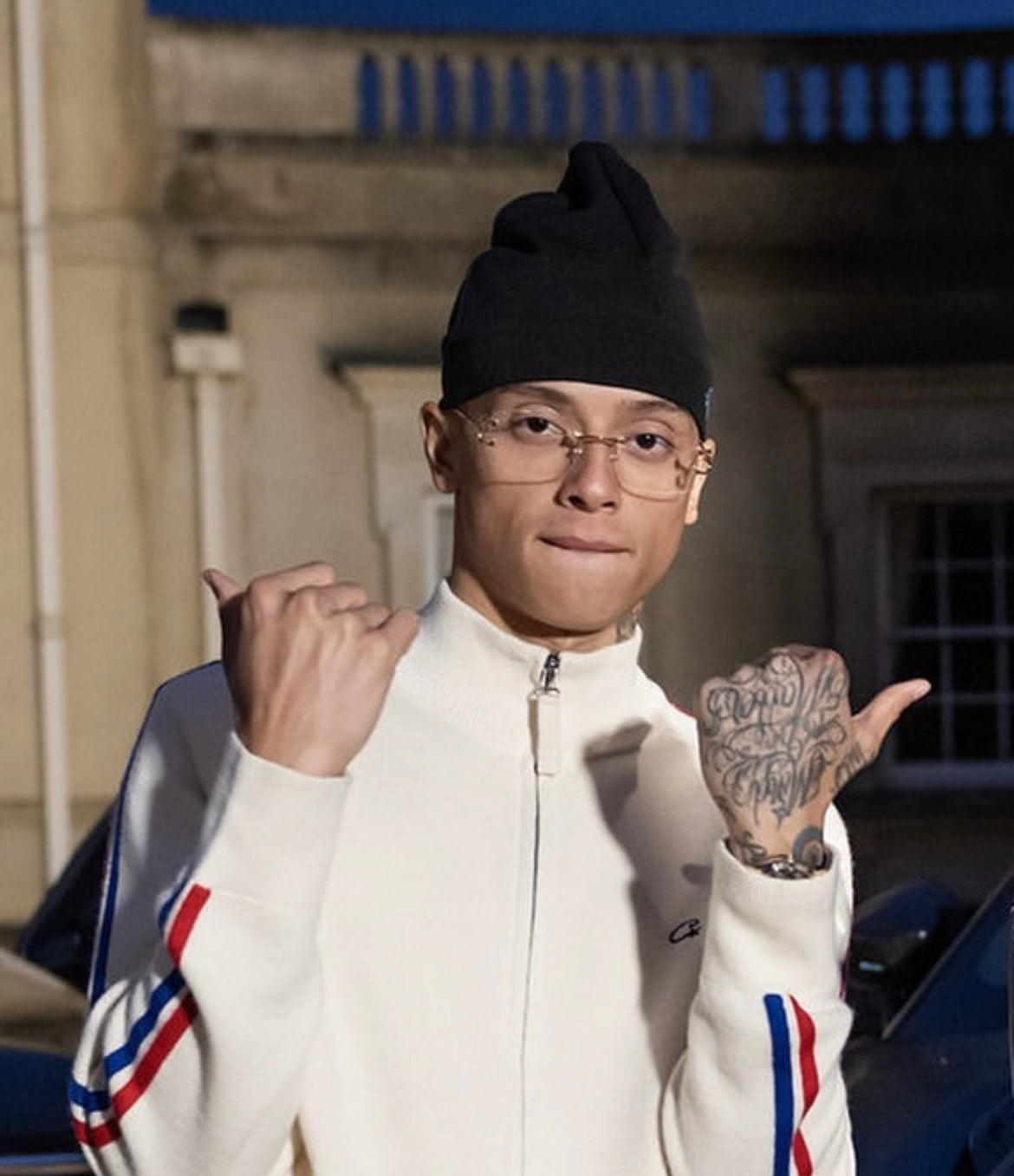 Corteiz Cream Knit Zip Up Fleece