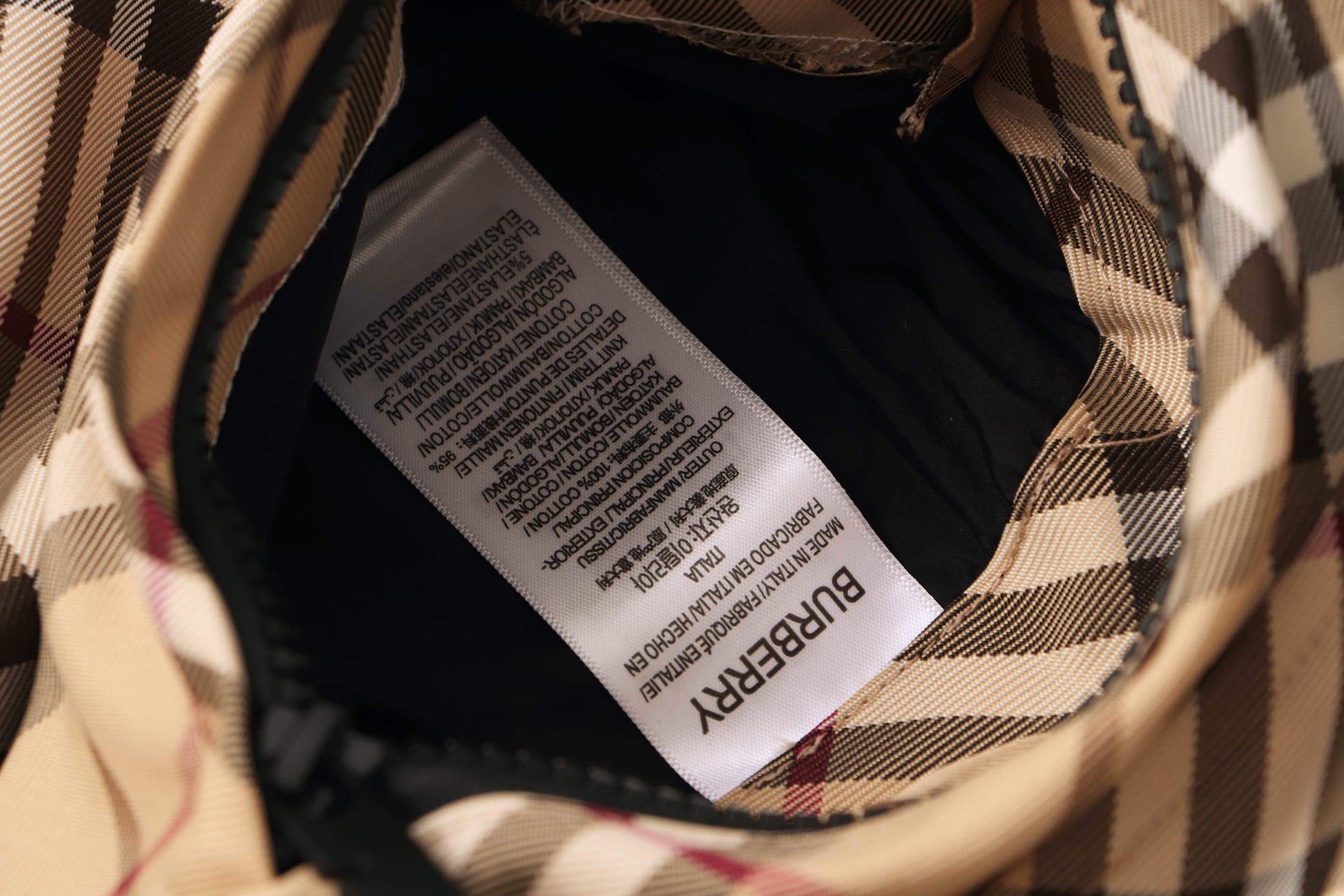 Burberry  Check twill jacket