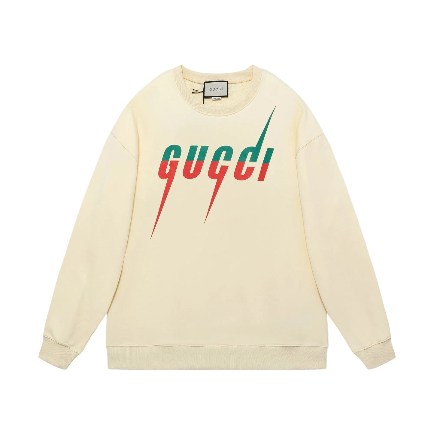 White Cotton With Gucci Blade Print