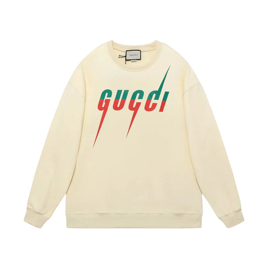 White Cotton With Gucci Blade Print