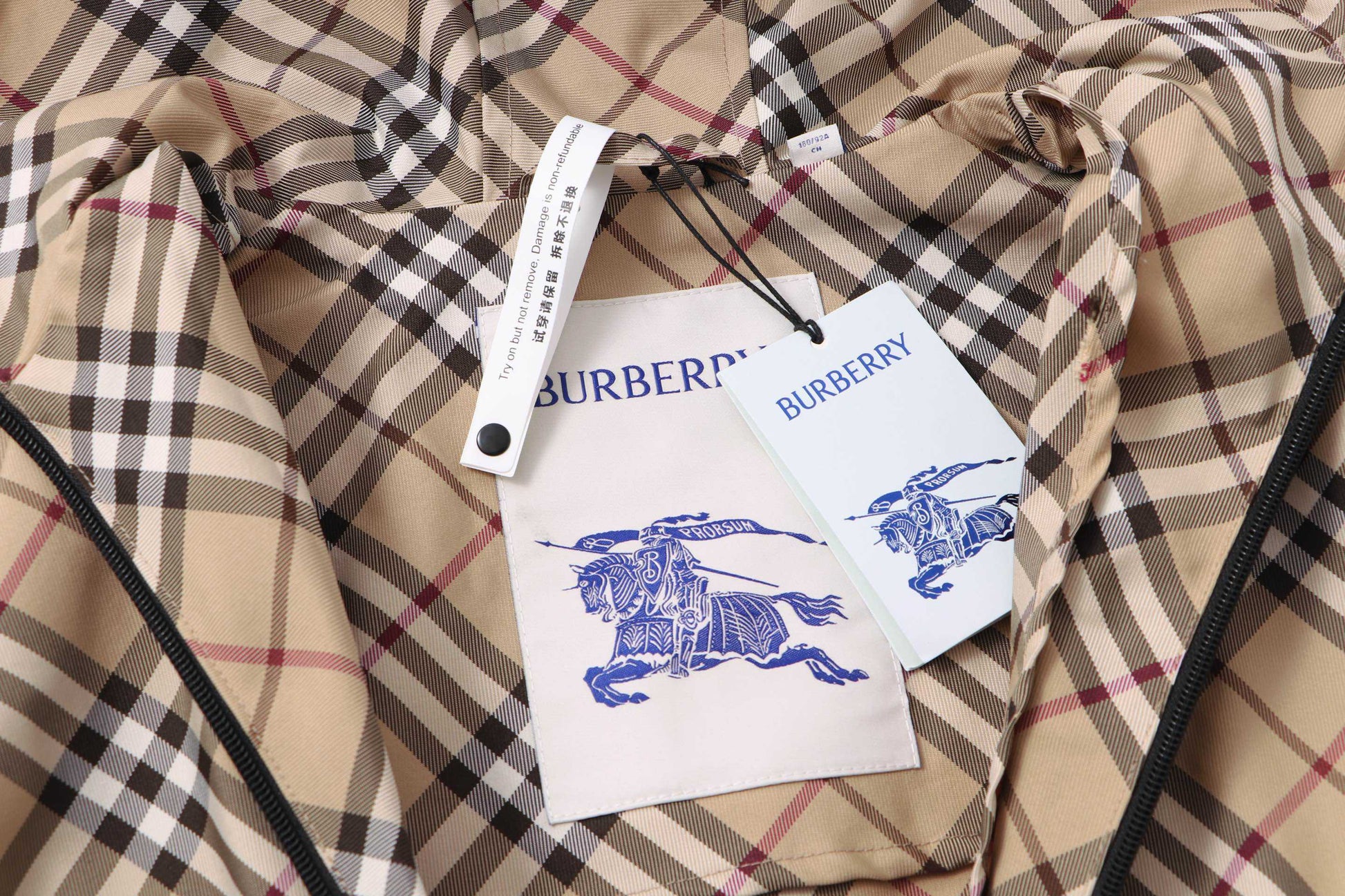 Burberry  Check twill jacket