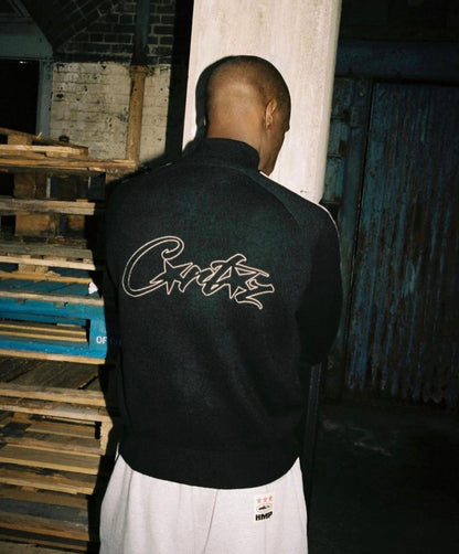 Corteiz Cream Knit Zip Up Fleece