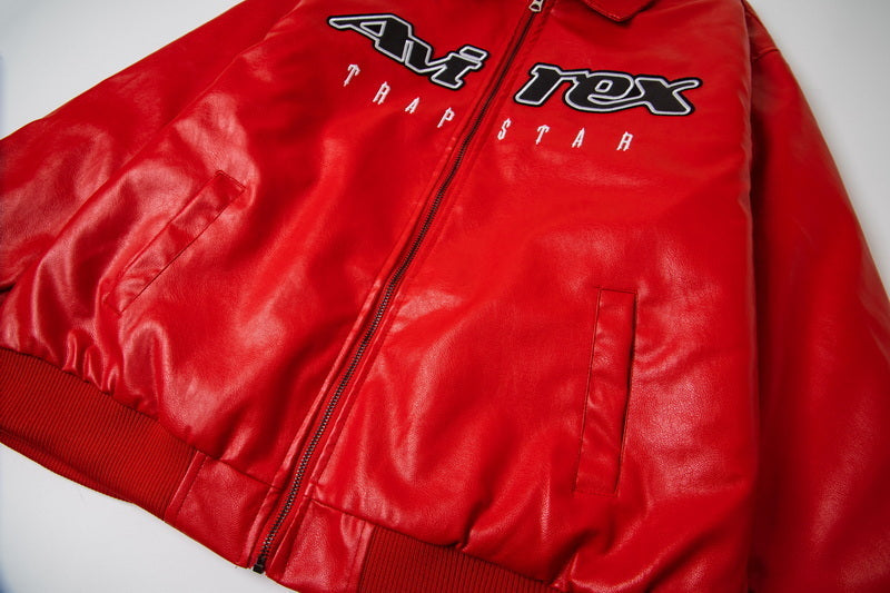Trapstar x Avirex Leather Jacket
