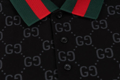 Polo Gucci in Cotone Nero