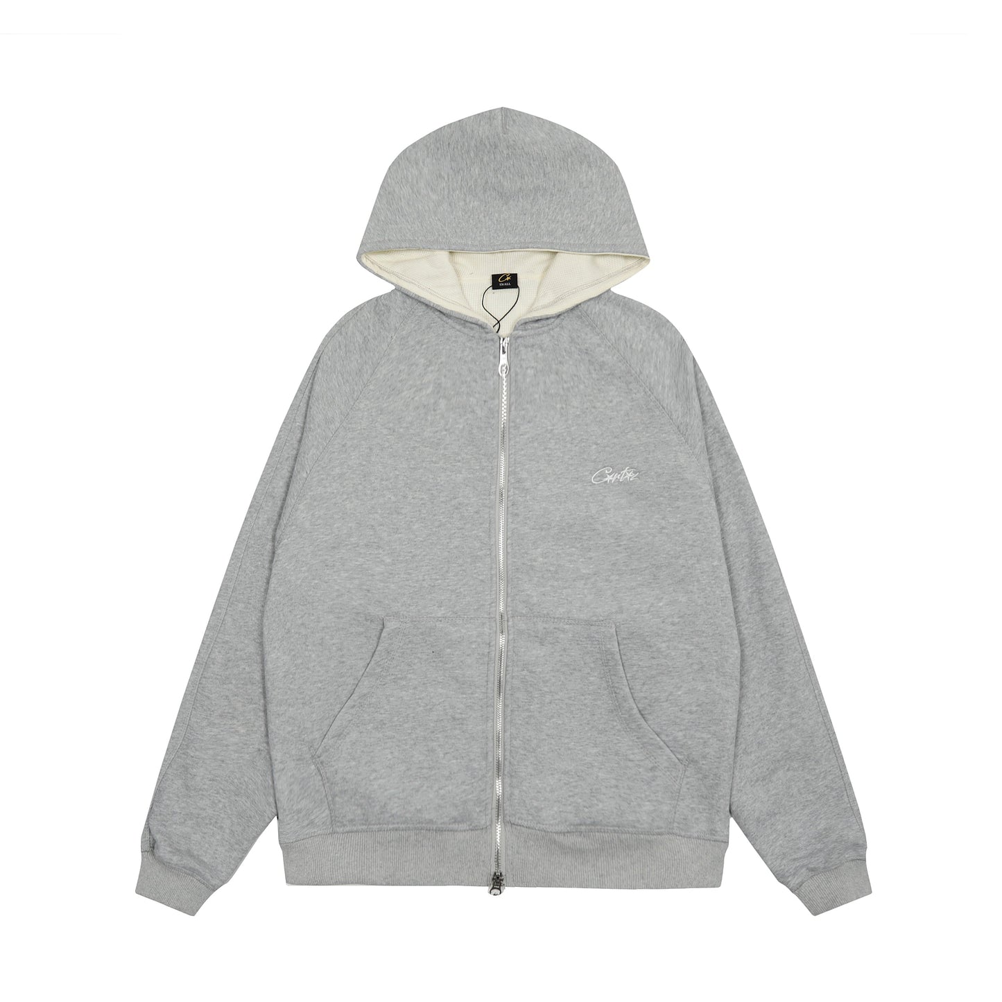Corteiz HMP Thermal Zip Up Gray Hoodie