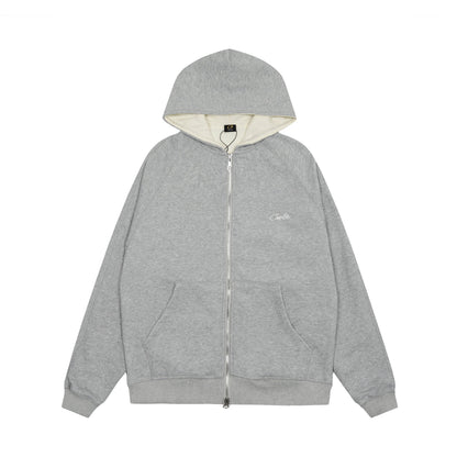 Corteiz HMP Thermal Zip Up Gray Hoodie