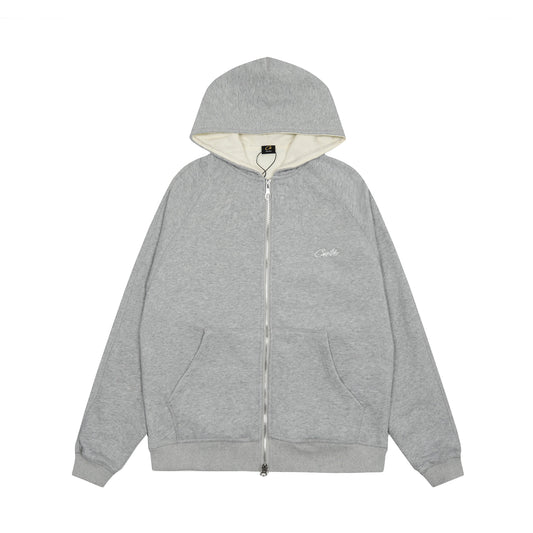 Corteiz HMP Thermal Zip Up Gray Hoodie
