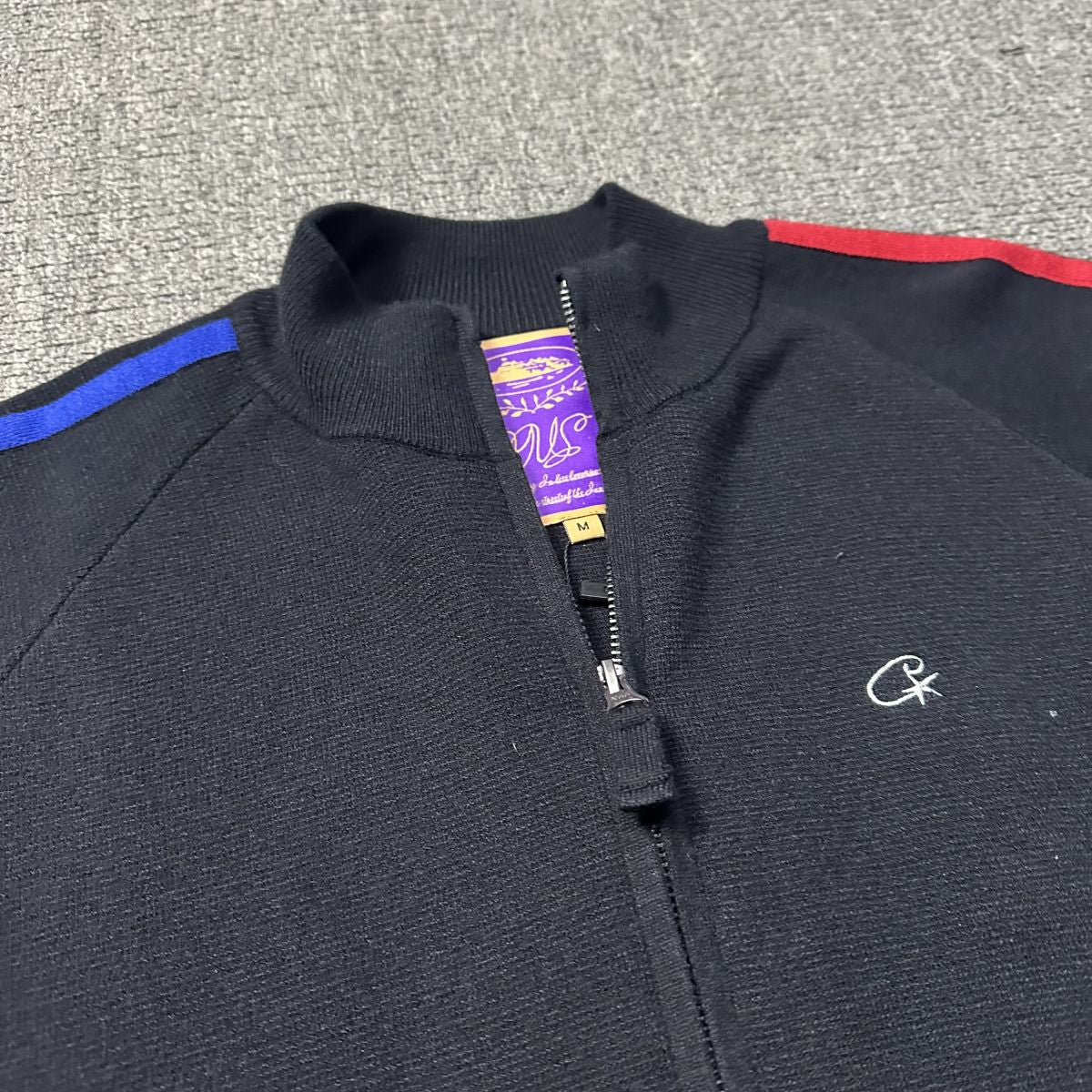 Corteiz Cream Knit Zip Up Fleece