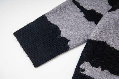 Corteiz Mohair Fuzzy Collar Sweater