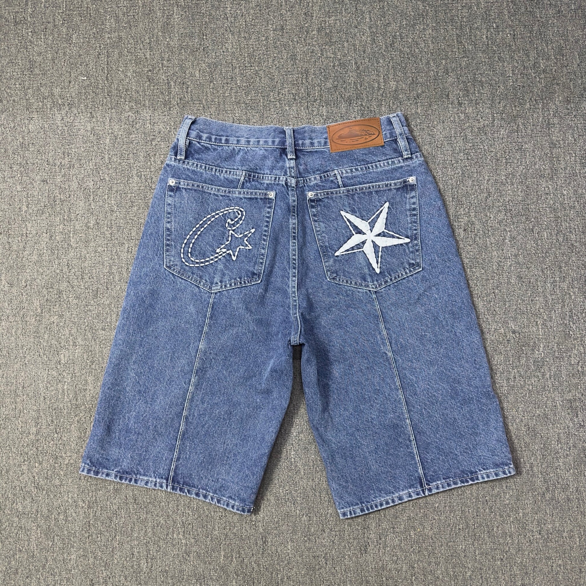 Short Corteiz in Denim Jeans