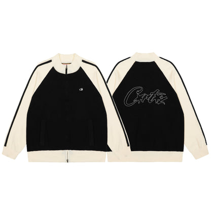 Corteiz Cream Knit Zip Up Fleece
