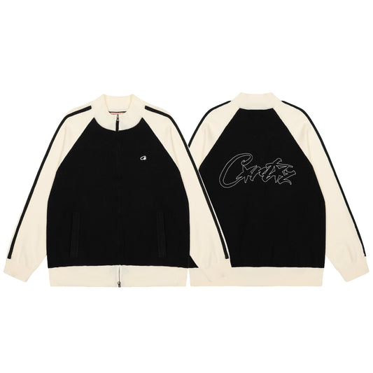 Corteiz Cream Knit Zip Up Fleece