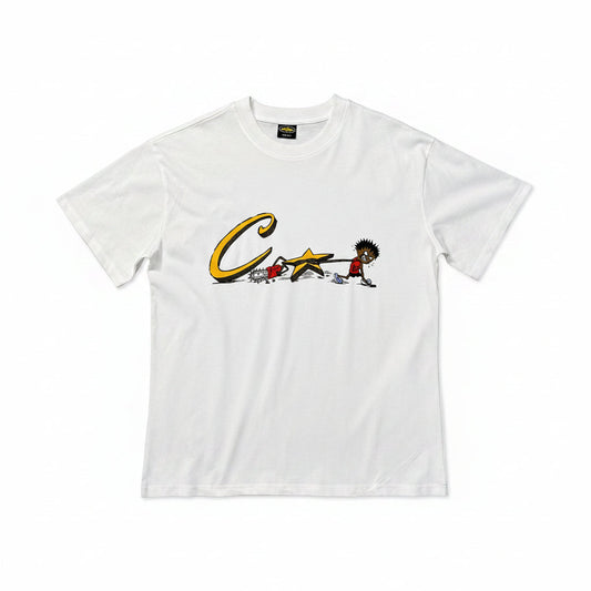 Corteiz Chainsaw Tee White