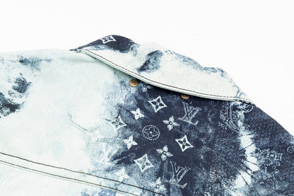 Louis Vuitton Monogram Bandana Short-Sleeved Denim Shirt