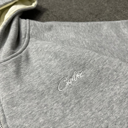 Corteiz HMP Thermal Zip Up Gray Hoodie
