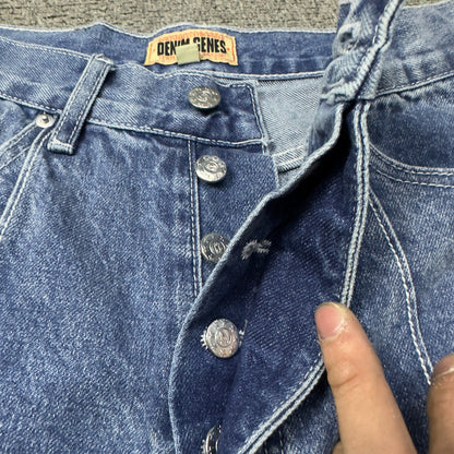 Short Corteiz in Denim Jeans