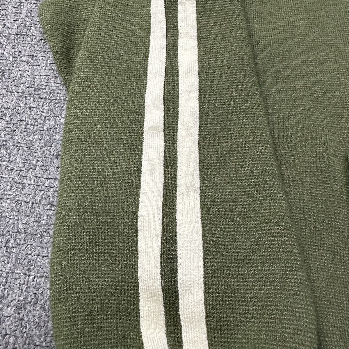 Corteiz Cream Knit Zip Up Fleece