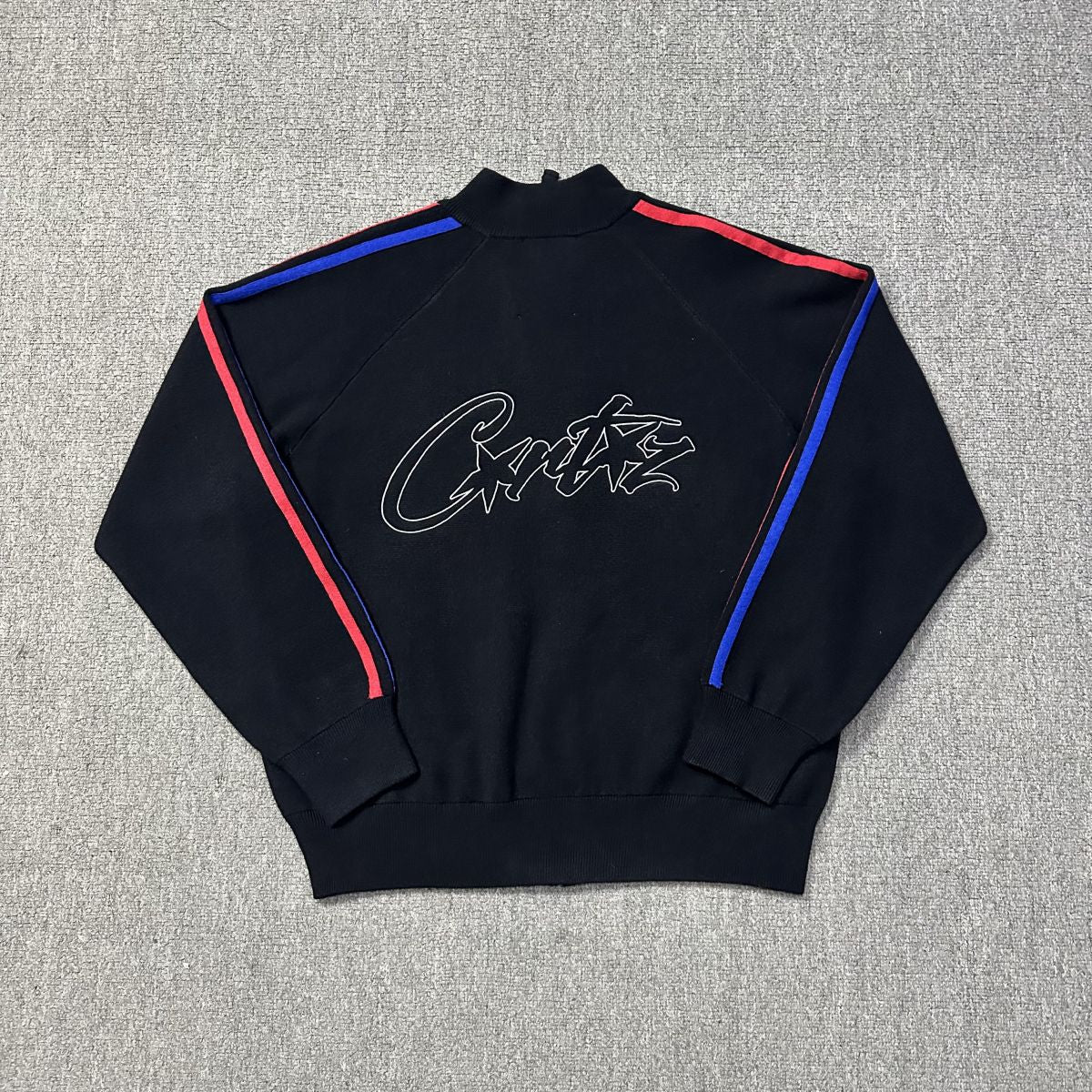 Corteiz Cream Knit Zip Up Fleece