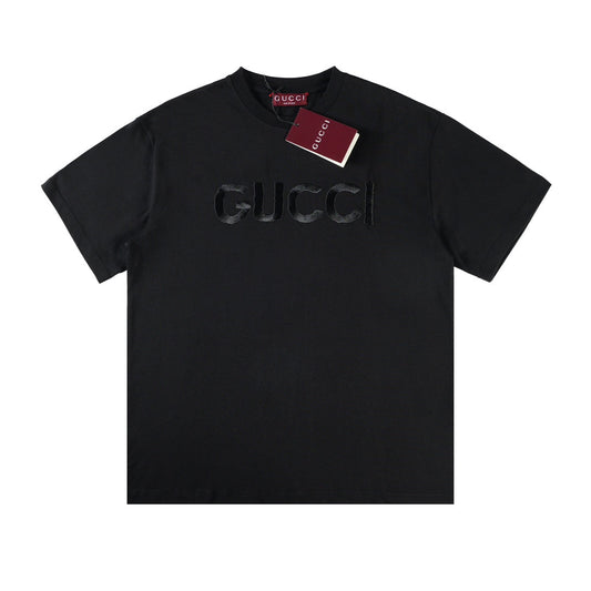 Gucci Cotton jersey T-shirt with embroidery in black
