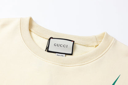 White Cotton With Gucci Blade Print